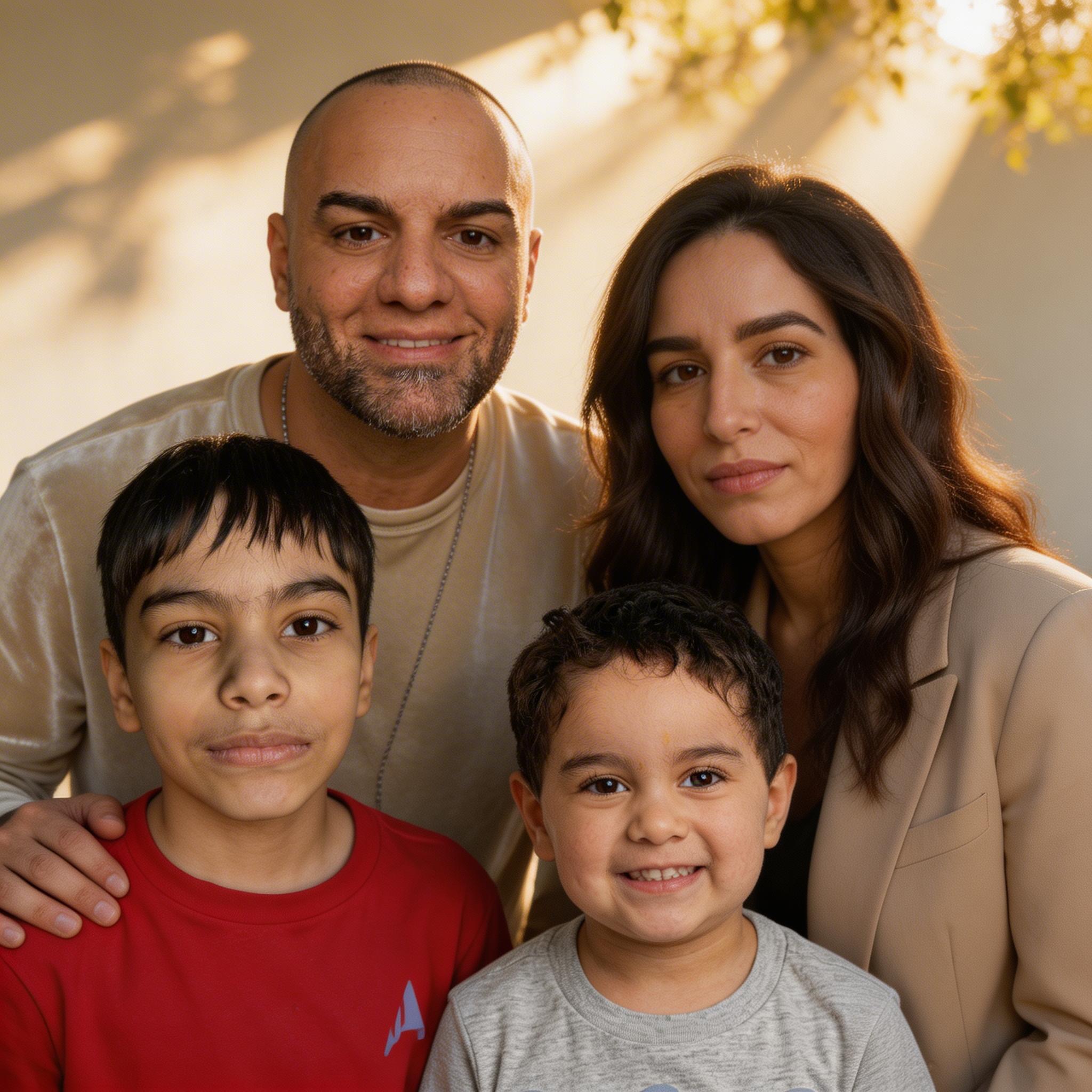 Ensaio de familia — luz natural